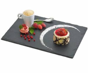 assiette a dessert ardoise