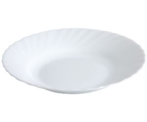 assiette creuse blanche casa