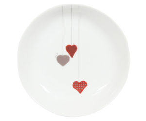 assiette creuse coeur