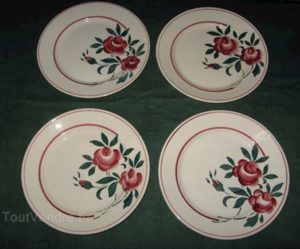 assiette plate luneville
