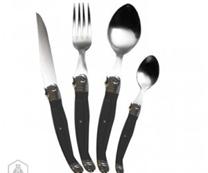 laguiole menagere 24 pieces anthracite marbre