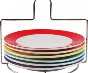 service de table multicolore