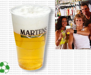 verre a biere plastique
