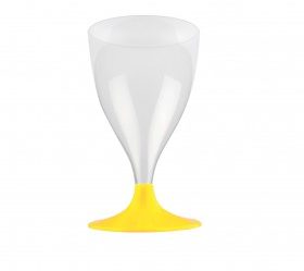 verre a pied jaune