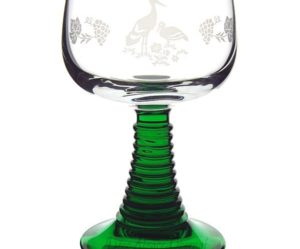 verre a vin d'alsace pied vert