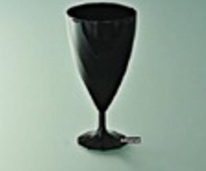 verre a vin jetable noir