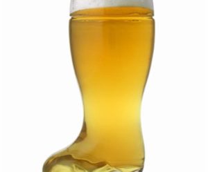 verre biere forme botte