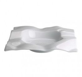 assiette creuse carree en verre