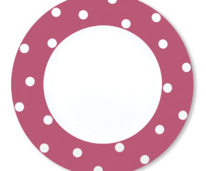 assiette plate prune