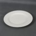assiette plate ronde blanche