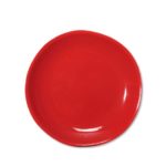 assiette plate rouge