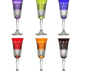 flute a champagne ancienne en cristal