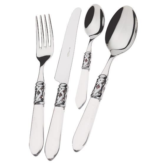 menagere 24 pieces inox avec manche nacre aladdin