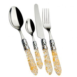 menagere 24 pieces inox avec manche nacre aladdin