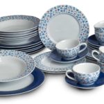 service de table bleu turquoise