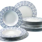 service de table bleu turquoise
