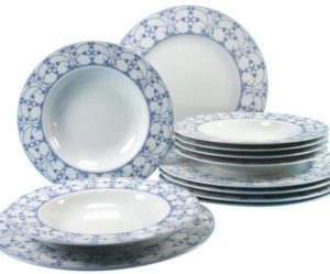 service de table bleu turquoise