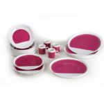 service de table fushia