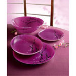 service de table fushia