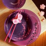 service de table fushia