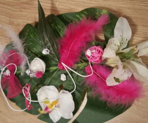 service de table fushia