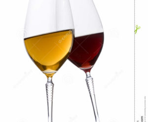 verre a vin blanc et rouge