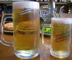 verre biere san miguel