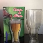 verre a biere bouteille inversee